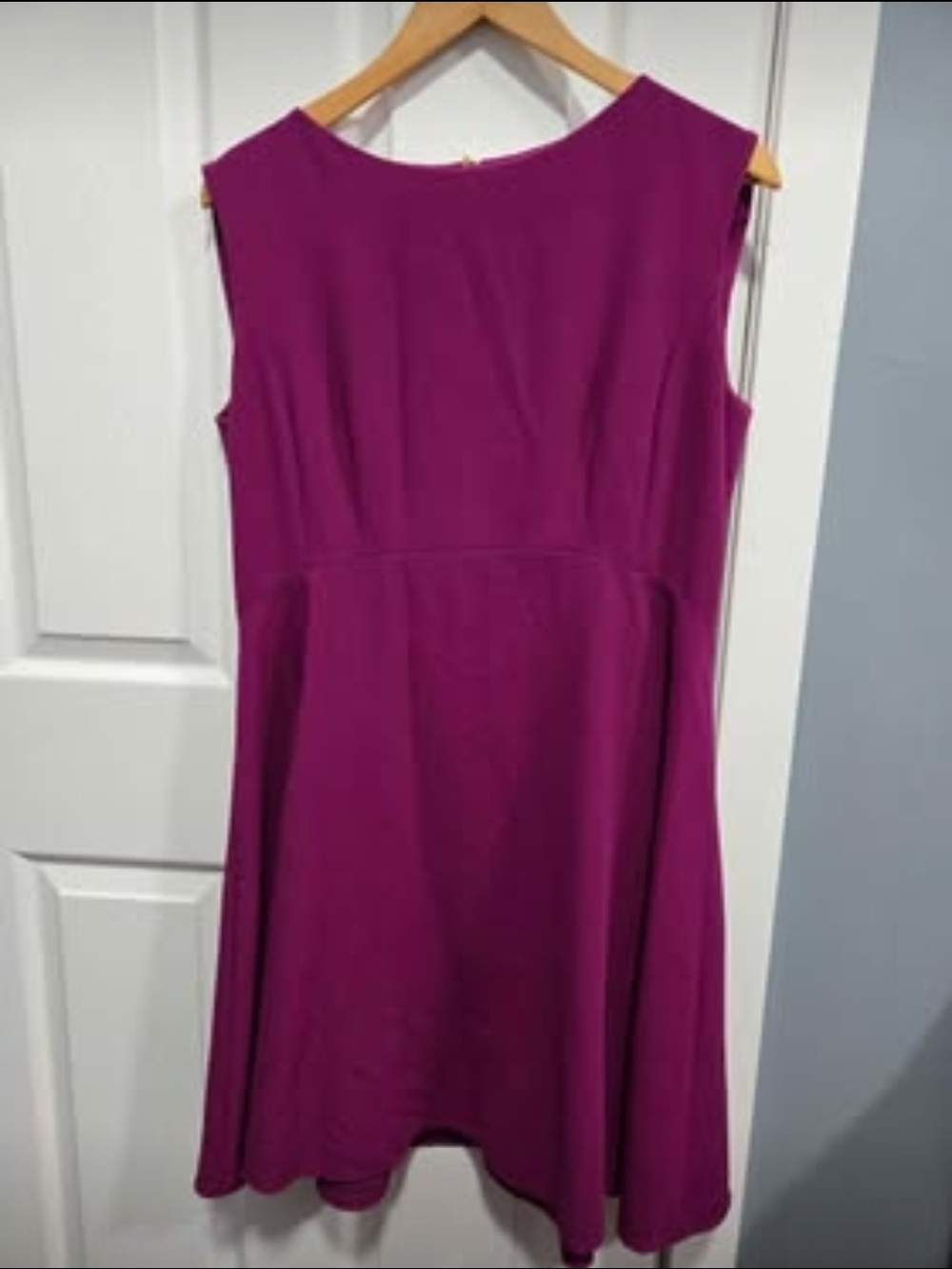 Tahari Women’s Fuchsia Sleeveless A-Line Dress